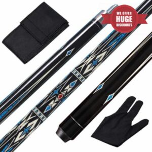 Teekerwang 1/2 Pool Cue Stick - 58 inch Maple Billiard Pool Stick