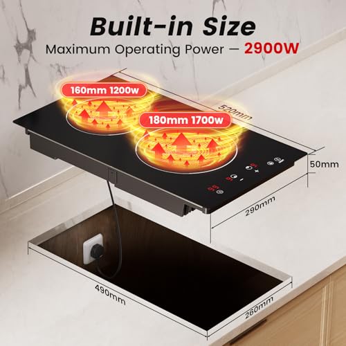 2900W Touch Control with 9 Power Levels