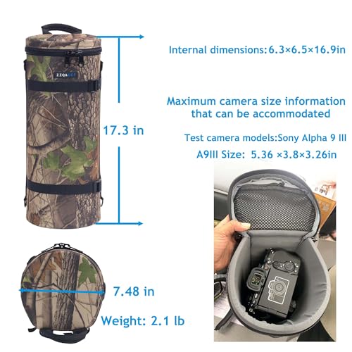 Water Resistant Lens Travel Protective Bag with Shoulder Strap