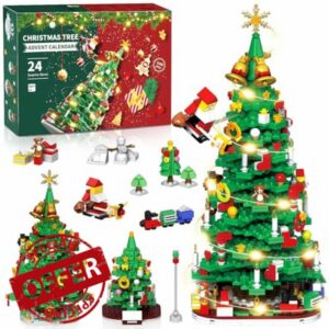 Advent Calendar 2025 Adult Teen Boys Girls Kids Christmas Tree Building Toy Set Advent Calendar for kids teens adults Christmas gifts for kids teen boys girls