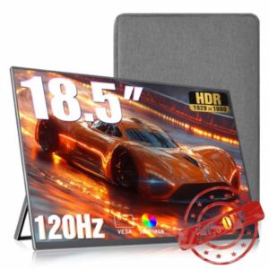18.5 inch portable monitor+ Sleeve 1080P high-definition wide viewing angle built-in speaker