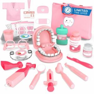 Dentist Toys for Kids Girls - Gifts for 3 4 Year Old Girls Dental Kit Toy