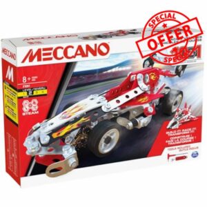 BANDAI - Meccano Racing Vehicles 10-in-1 - Construction Set 10 Models - 225 Pieces