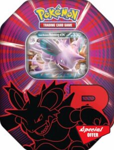 Pokémon - Trading Card Game: Tin-Box Team Rocket - Nidoking-ex (1 Holographic Promo Card & 4 Booster Packs)