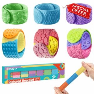 6 PCS Sensory Fidget Toys Slap Bracelets