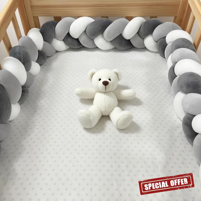 RZYW 100% Cotton Bed Set All Round Braided Protector for Room Decor Home