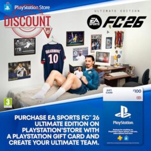 £100 PlayStation Store Gift Card for EA SPORTS FC 26 Ultimate Edition │ UK Account [Code via Email]