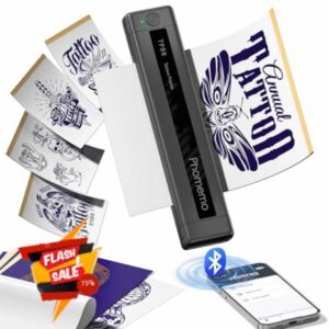 Phomemo TP88 Tattoo Transfer Stencil Printer - Thermal Tattoo Printer with 10pcs Transfer