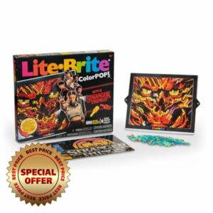 Basic Fun Lite-Brite Colour Pop Stranger Things – Light-Up Creative Toy with 6 Templates
