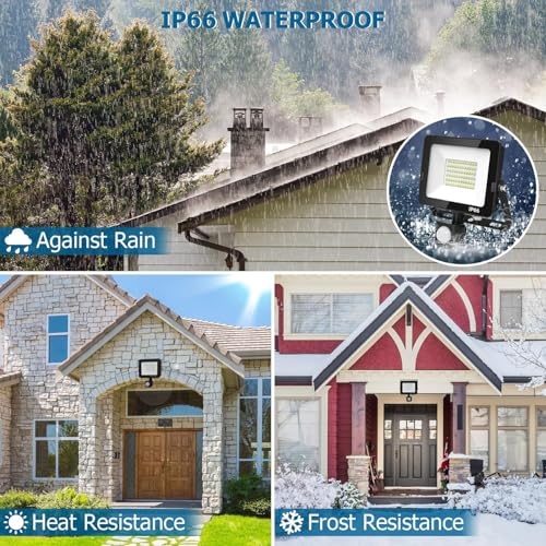 100W 8750 Lumen LED Floodlights with PIR Sensor
