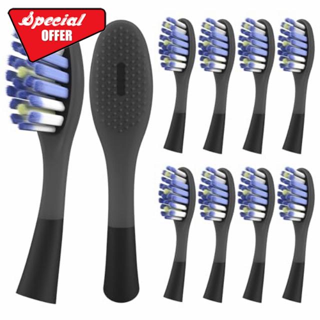 Replacement Toothbrush Heads Compatible with Colgate 360 Floss Tip