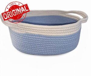 BELLAME Small Woven Basket with Gift Bag and Ribbon