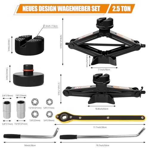 5.1"-16.79" Lifting Range
