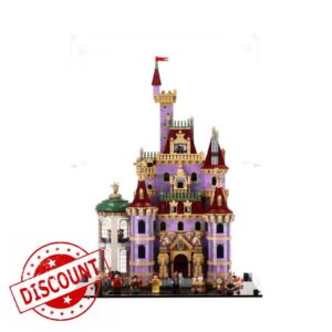 Display Case compatible with LEGO 43263 Beauty and the Beast Castle
