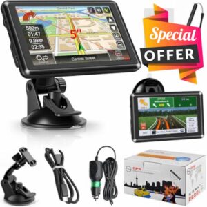 5 Inch GPS Navigator Sat Nav - 2025 Latest UK Map Sat Navs for Cars