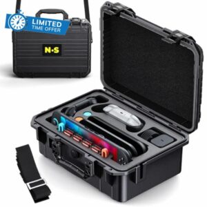 WAXITY Carrying Case for Nintendo Switch 2/1 Console