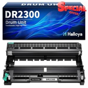 Halloya DR2300 DR-2300 Drum Unit Compatible for Brother HL-L2300D L2340DW L2360DW L2380DW DCP-L2500D L2520DW L2540DN L2560DW MFC- L2700DW L2700DN L2701DW L2703DW L2707DW L2720DW L2740CW L2740DW