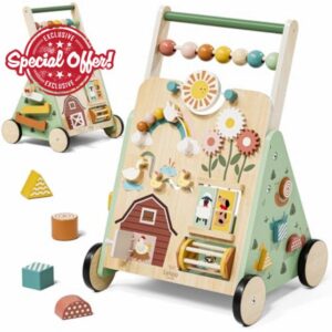 Lehoo Castle Wooden Baby Walker