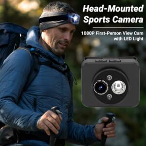 1080P Sports Video Camera with LED Light
