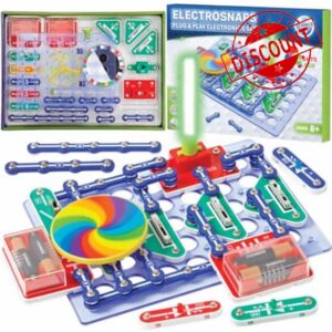Science Kidz Electronics Kit - Electric Circuits For Kids - Lights & Colour Series - Science Experiments Set For Kids Age 5