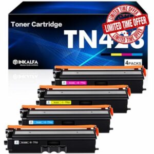 TN423 MFC-L8690CDW Toner Compatible for Brother TN-423 TN-421 TN 423 Brother HL-L8260CDW DCP-L8410CDW HL-L8360CDW MFC-L8900CDW 8690CDW 8260CDW 8900CDW Black Cyan Yellow Magenta 4-Pack