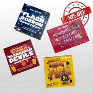 Multipack Party Favour Novelty Pyrotechnics | 9 x Crackling Balls of Fire