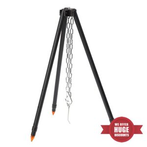 Fire Pit Tripod - Campfire Tripods | Bbq Tri Pod Rack Fires | Barbecue Cooking Grills | High Temperature Cookings | Camping Camp Firre Trispod With Chain For Family Outings Campings