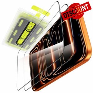 WSKEN for iPhone 17 Pro Screen Protector - [Auto Dust-Remove] 9H+ Tempered Glass Military Grade Shatterproof