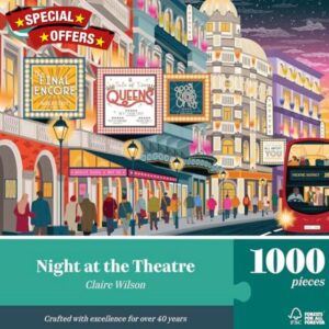 Falcon Night at the Theatre - 1000 Piece Jigsaw Puzzle for Adults - 1000Pc Adult Puzzles - Beautifully Illustrated Large Jigsaws & Fun Activity for Home