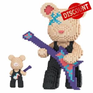 TK Teddy Bear Micro Building Blocks Set(4500Pieces) Music Bear Building Brick Gift for Adult and Kid