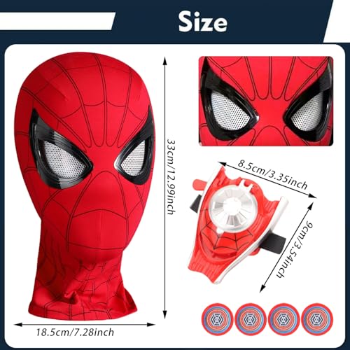 Hero Mask for Children and Spider Launcher Glove