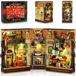 INSOON Magic Herb Book Nook Building Set with Light