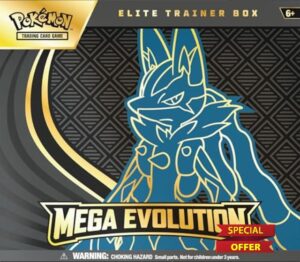 Pokémon TCG: Mega Evolution Elite Trainer Box – Lucario (1 Full-Art Promo Card