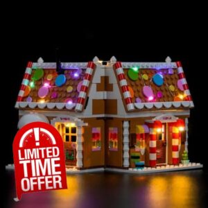 LED Lighting Kit for Lego 40809 Festive Gingerbread House - Custom Lights to Mount