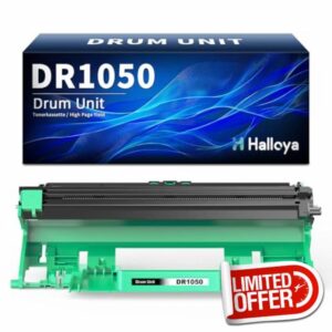Halloya DR1050 DR-1050 Drum Unit Compatible with Brother DR1050 for HL-1110 HL-1112 HL-1212 HL-1210 DCP-1510 DCP-1610 DCP-1612 DCP-1512 MFC-1810 MFC-191