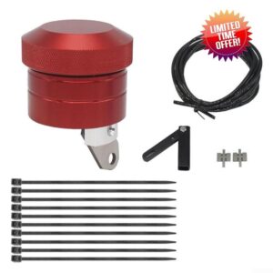 Motorcycle Chain Lubricator Oiler Kit Designed for All Chain Drive Motorcycles (red)