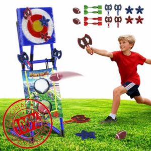 VATOS 2-in-1 Axe & Rugby Throwing Game Set