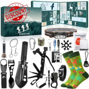 iZoeL Survival Advent Calendar Men 2025 Adventure Advent Calendar Teenage Boys Adults