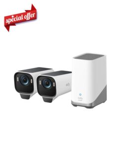 eufy Security eufyCam S3 Pro 2-Cam Kit Solar Security Camera Outdoor Wireless with Solar Panel