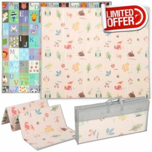 AIYAPLAY Baby Play Mat Double-Sided