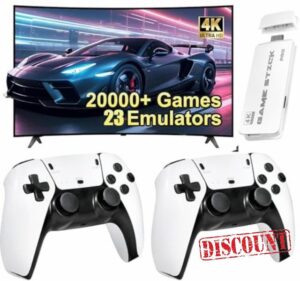 Upgraded Retro Game Console with 21000+ Classic Games - Dual Controllers