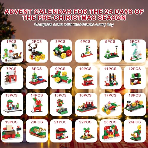 24-Day Countdown Building Blocks with 777 Components