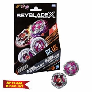Beyblade X Circle Ghost 0-80GB & Chain Incendio 5-60HT Dual Pack Se