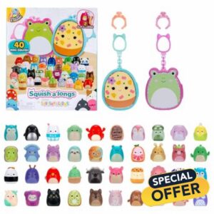 Squish-a-longs Multipack – Includes 2 Clip-a-longs and 40 Mini-Squish - Amazon Exclusive