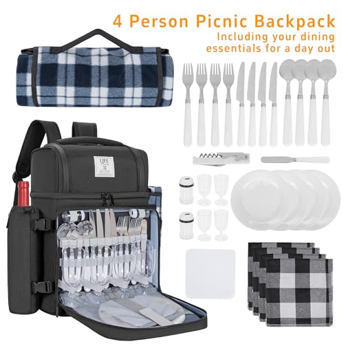 Lunch Bag with 4 Cutlery Sets