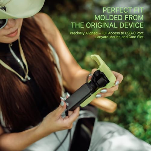 Protective Travel Case Kit with Wrist Strap Lanyard Compatible with DJI Osmo Pocket 3 - Cream White TA-T65-PTK-CW