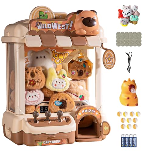 Dual Powered Mini Vending Machine with 10 Dolls