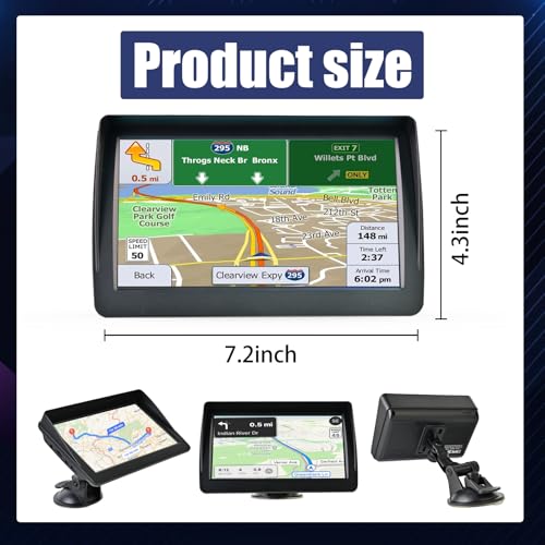 HD Touch Screen GPS Navigation for Cars Trucks with UK