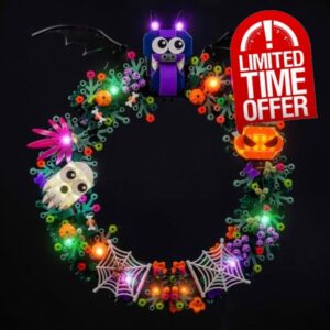 Light Kit Compatible with Lego Halloween Wreath 40825 (No Model)