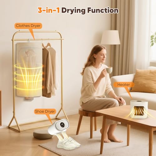 Compact Shoes Dryer Machine and Fan Heater